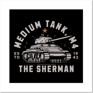 The M4 Sherman | World War 2 Vehicle Posters and Art